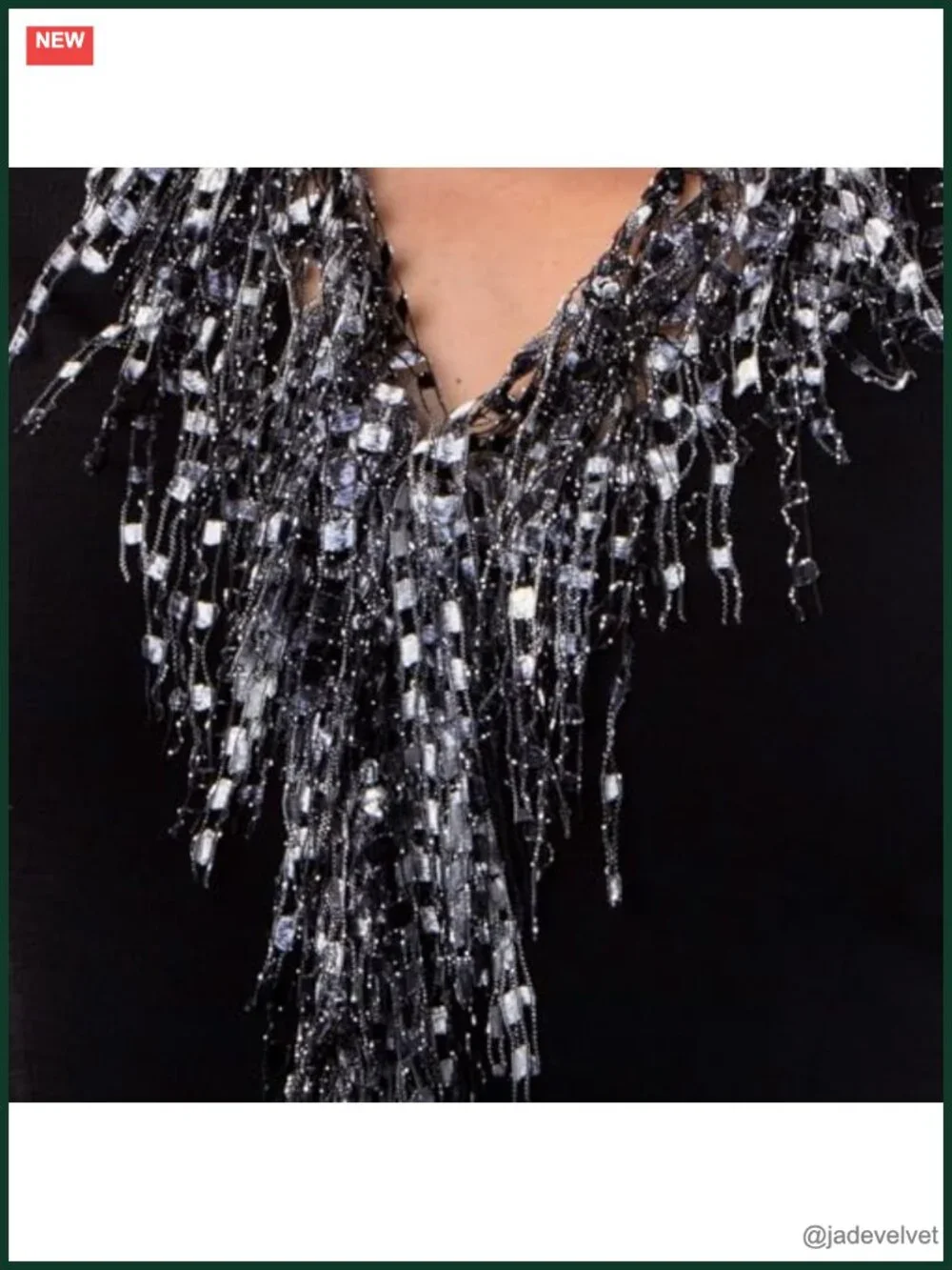 Lightweight Infinity Scarf Necklace Metallic Threading Fashion Scarf Jewelry